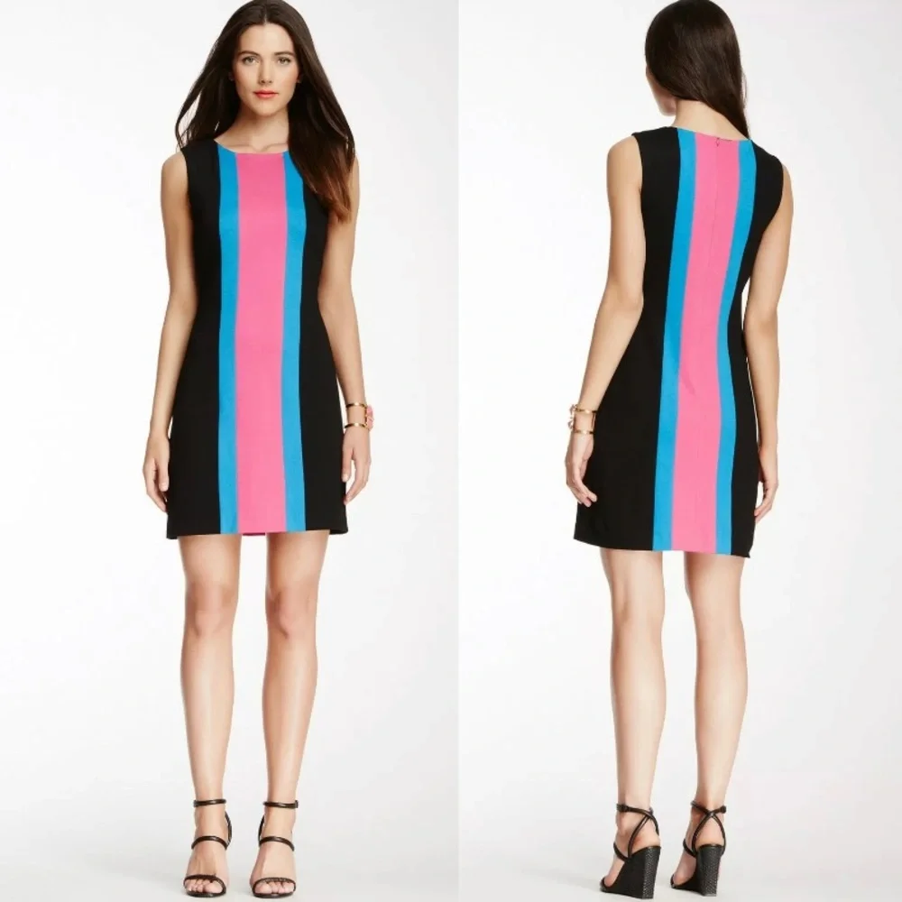 Trina Turk Colorblock Sheath Dress - Picture 1 of 7
